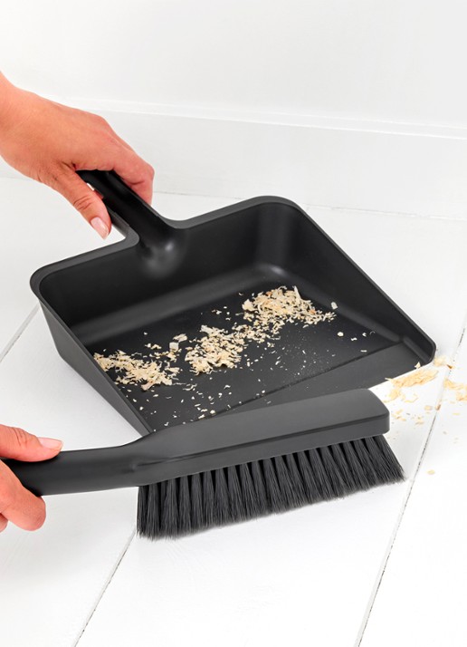 Brabantia  SinkSide stoffer en blik 24 cm - voorkant 2 grijs