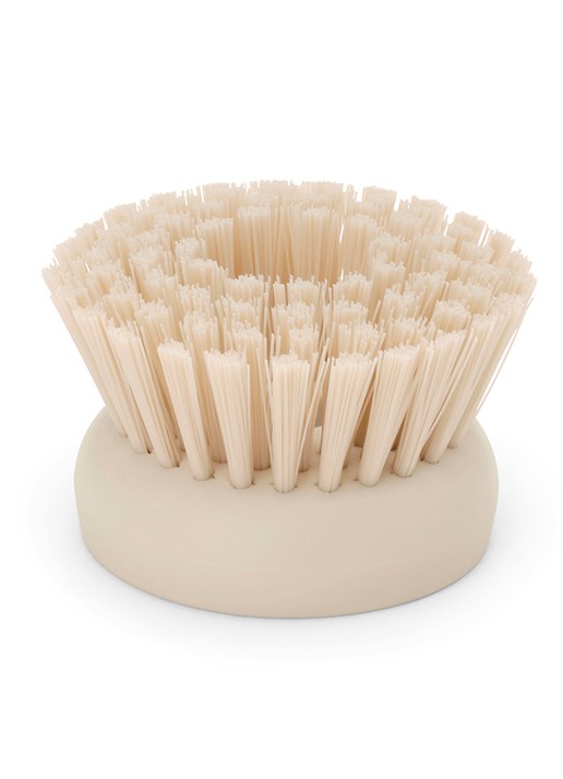 Brabantia SinkSide vervangende kop voor afwasborstel met zeepdispenser set van 2 - voorkant 2 beige