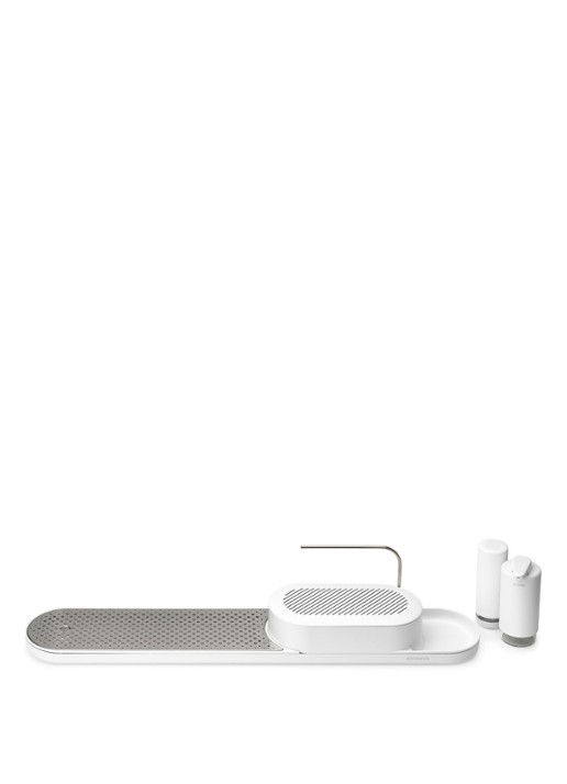 Brabantia SinkStyle gootsteen organizer set  4-delig  - voorkant 7 wit