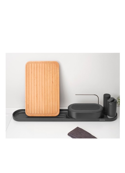 Brabantia SinkStyle gootsteen organizer set  4-delig  - detail 4 middengrijs
