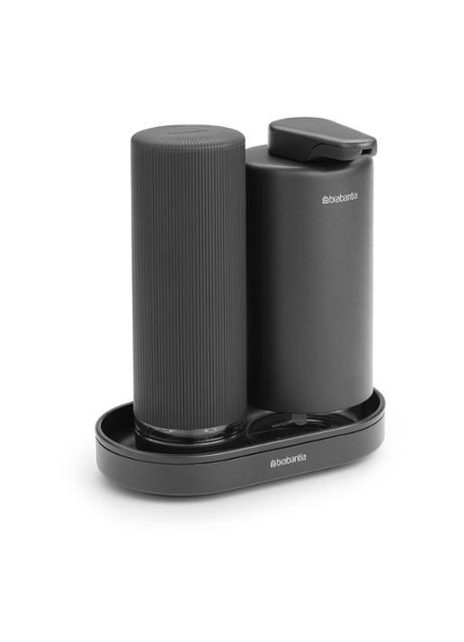 Brabantia SinkStyle zeepdispenser set  - voorkant 2 middengrijs