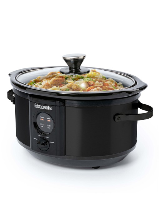 Brabantia Slowcooker BBEK1081MB - voorkant 2 zwart