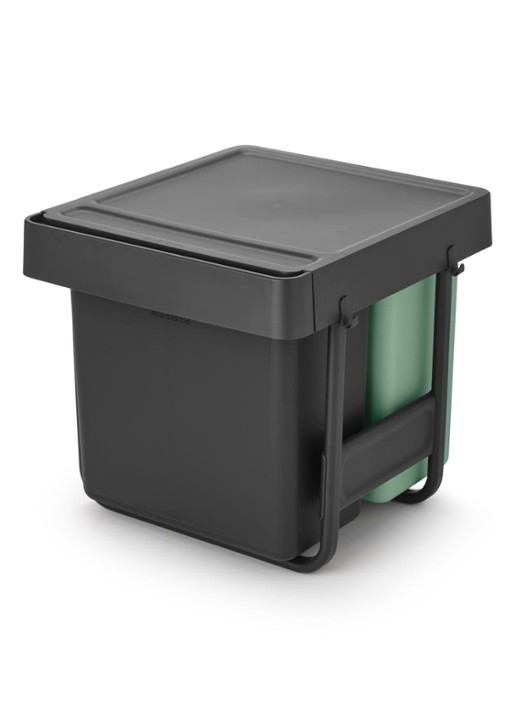 Brabantia Sort & Go inbouw prullenbak 10 + 10 + 20 liter - achterkant 8 multicolor