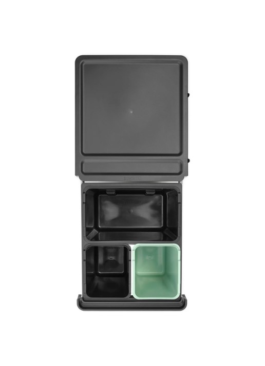 Brabantia Sort & Go inbouw prullenbak 10 + 10 + 20 liter - detail multicolor