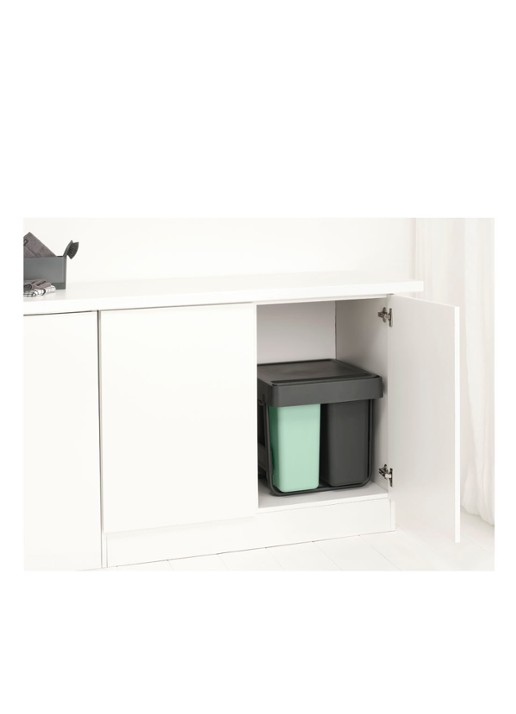 Brabantia Sort & Go inbouw prullenbak 10 + 10 + 20 liter - detail 2 multicolor