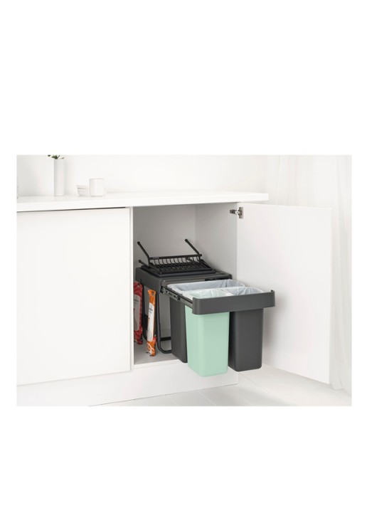 Brabantia Sort & Go inbouw prullenbak 10 + 10 + 20 liter - detail 5 multicolor