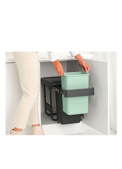 Brabantia Sort & Go inbouw prullenbak 2 x 15 liter - detail 7 multicolor