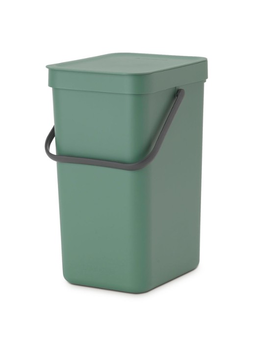 Brabantia Sort & Go prullenbak 12 liter - voorkant 6 olijfgroen