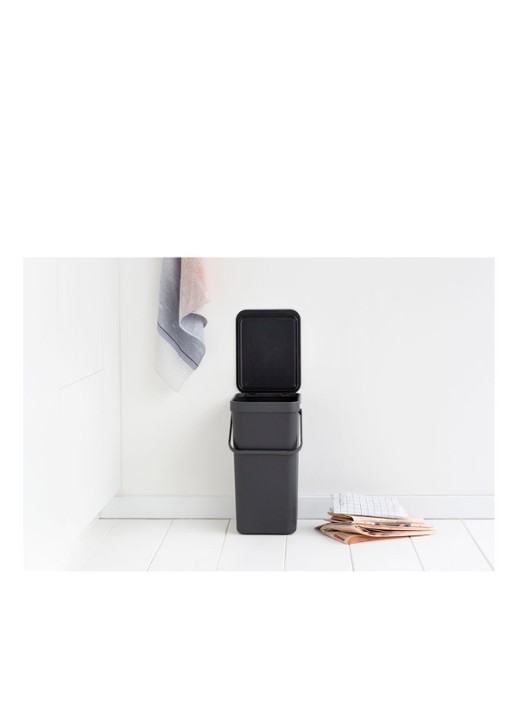Brabantia Sort & Go prullenbak 16 liter - detail 4 antraciet