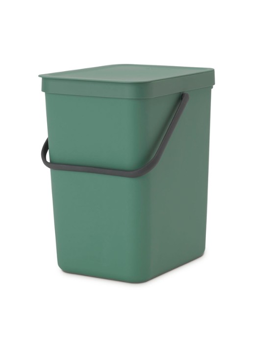Brabantia Sort & Go prullenbak 25 liter - voorkant 2 olijfgroen