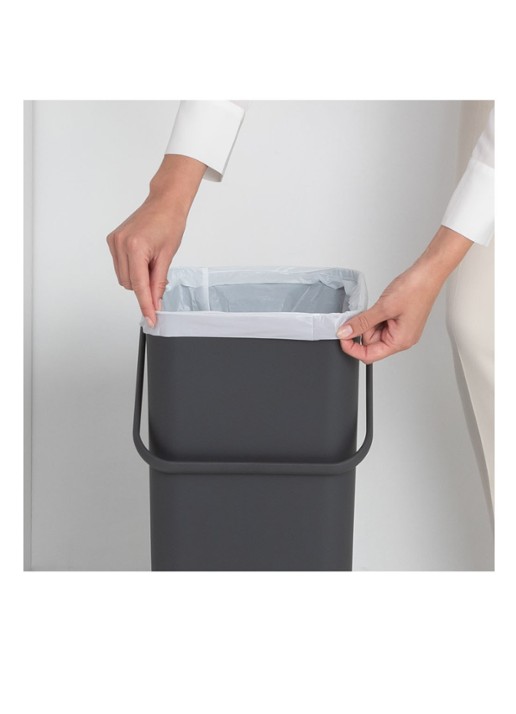 Brabantia Sort & Go prullenbak 40 liter - detail 4 donkergrijs