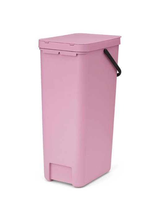 Brabantia Sort & Go prullenbak 40 liter - detail 3 donkerroze
