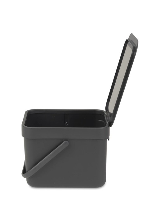 Brabantia Sort & Go prullenbak 6 liter - detail 5 antraciet