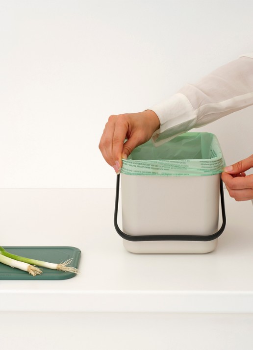 Brabantia Sort & Go prullenbak 6 liter - detail 5 beige