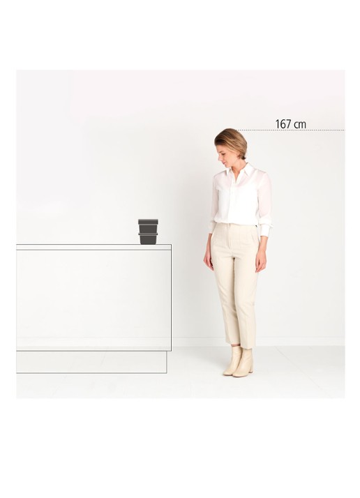 Brabantia Sort & Go prullenbak met hengsel 3 liter - detail 7 antraciet