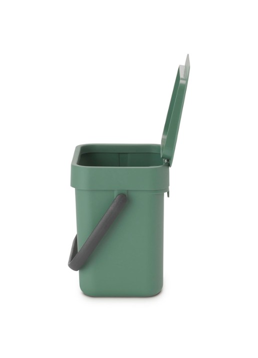 Brabantia Sort & Go prullenbak met hengsel 3 liter - detail 4 olijfgroen