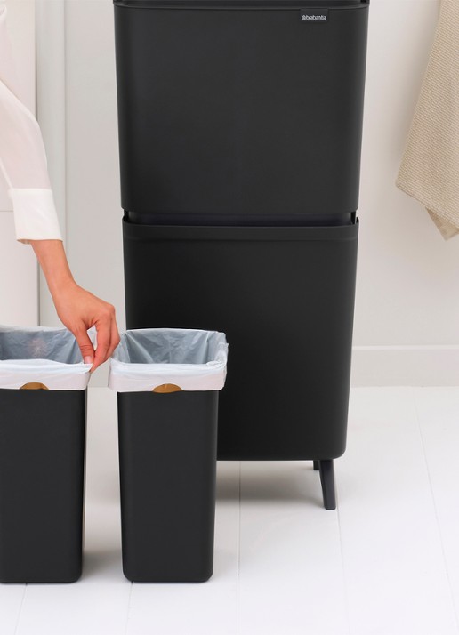 Brabantia SortUp prullenbak met deksel 20+25 liter - detail 7 antraciet