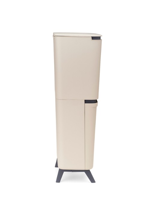 Brabantia SortUp prullenbak met deksel 20+25 liter - achterkant 3 beige