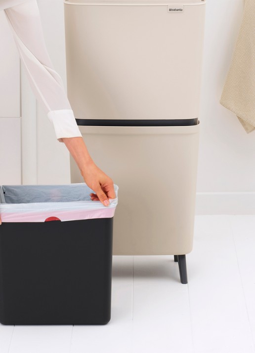 Brabantia SortUp prullenbak met deksel 20+25 liter - detail 7 beige