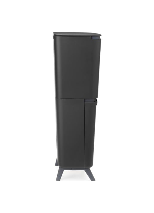Brabantia SortUp prullenbak met deksel 25+10+10 liter - achterkant antraciet