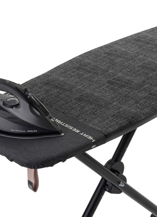 Brabantia Strijkplank en stoombord D 2 in 1 135 x 45 cm - detail 2 zwart