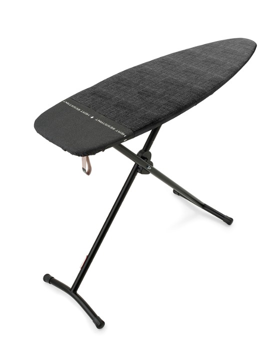 Brabantia Strijkplank en stoombord D 2 in 1 135 x 45 cm - voorkant 8 zwart