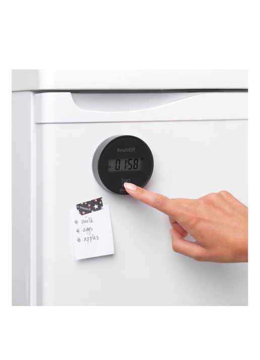 Brabantia TASTY+ kookwekker - voorkant 2 zwart