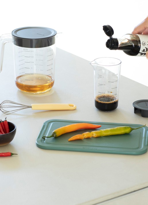 Brabantia  Tasty+ maatbeker set van 2 - voorkant 7 grijs