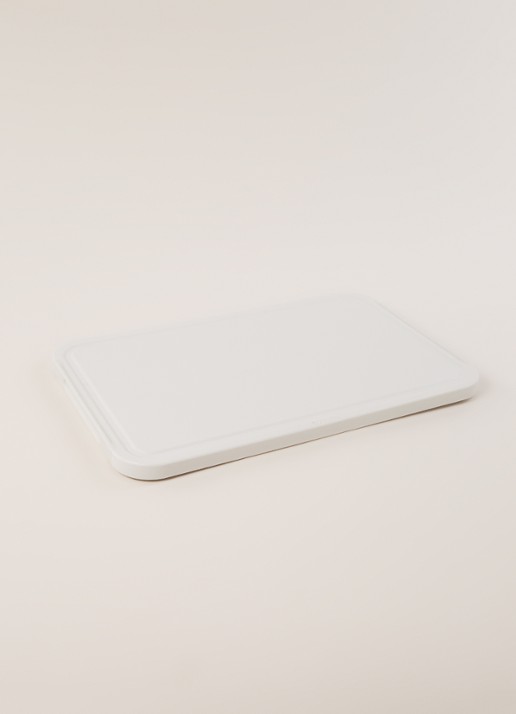 Brabantia TASTY+ snijplank en dienblad 43 x 27 cm - voorkant 2 lichtgrijs