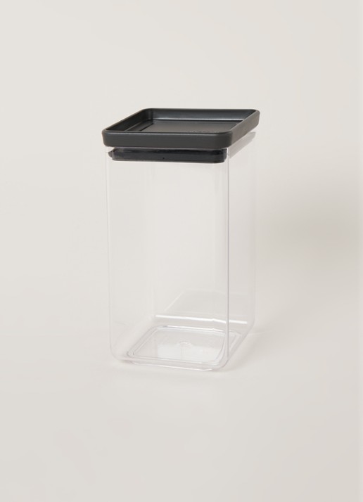 Brabantia Tasty voorraadbus 1,6 L - voorkant 2 antraciet