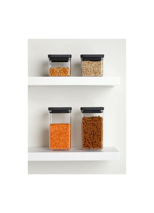 Brabantia Tasty voorraaddoos - detail antraciet