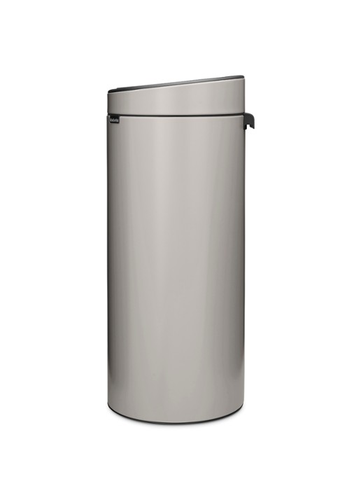 Brabantia Touch Bin prullenbak 30 liter - achterkant 8 middengrijs