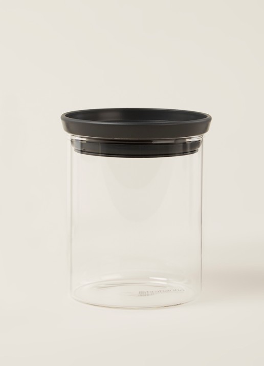 Brabantia Voorraadpot - voorkant 2 antraciet
