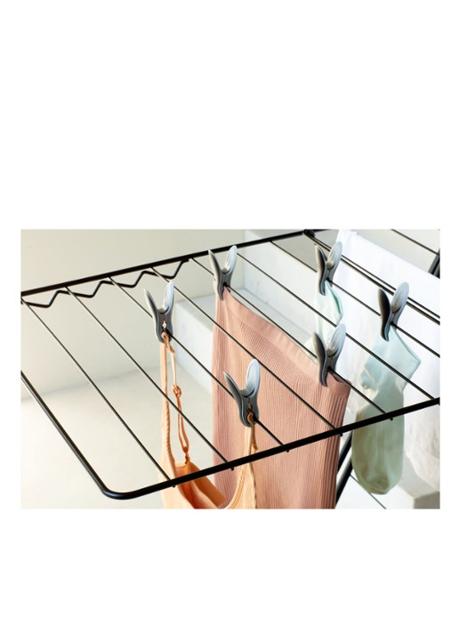 Brabantia Wasknijper set van 8 - detail 2 zwart