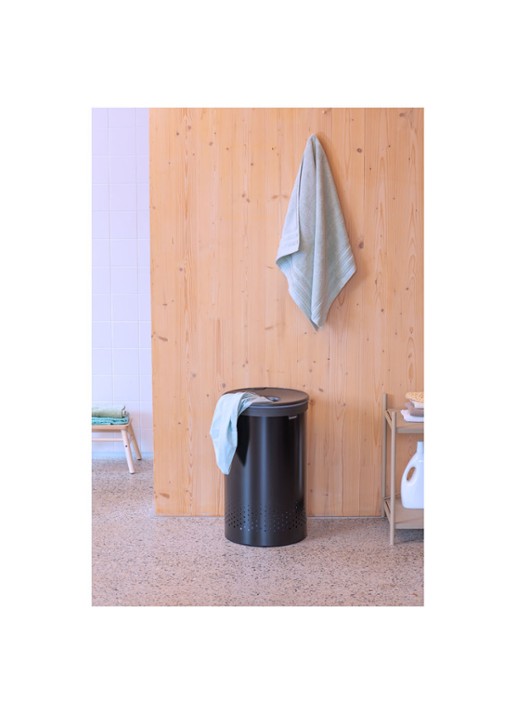 Brabantia Wasmand 63,5 cm - voorkant 2 zwart