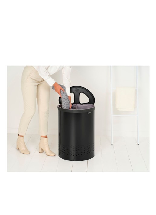 Brabantia Wasmand 63 cm - detail 6 zwart