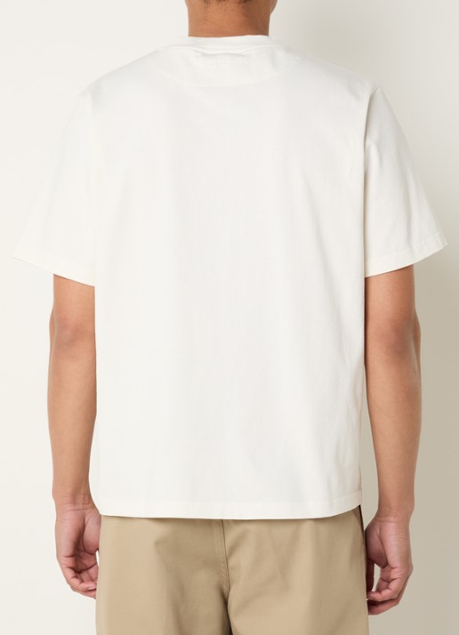 Bram's Fruit Distressed T-shirt met logoprint - achterkant 2 creme