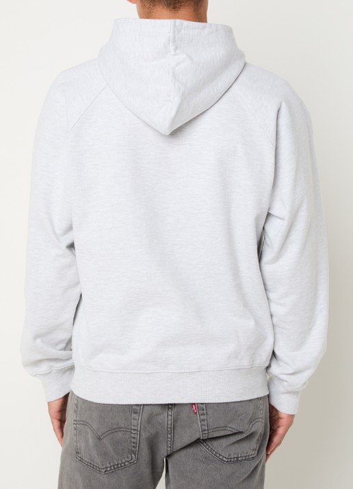 Bram's Fruit F*ck Off hoodie met print - achterkant grijsmele