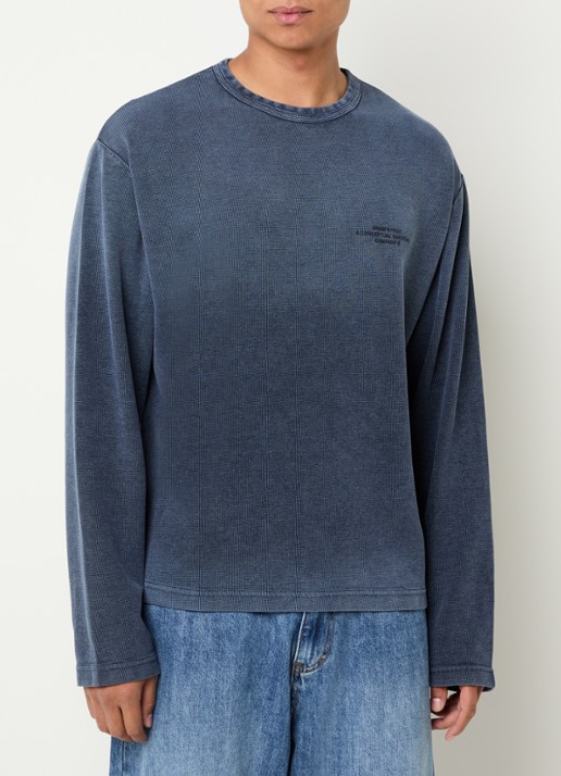 Bram's Fruit Longsleeve met logo- en backprint - achterkant 4 indigo