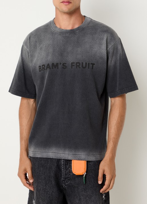 Bram's Fruit Mesh T-shirt met logoprint