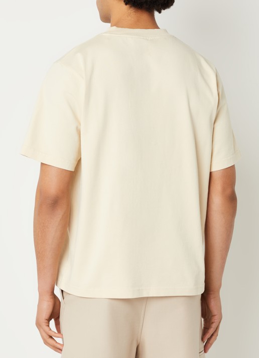 Bram's Fruit Roving T-shirt met print - achterkant 3 vanillegeel