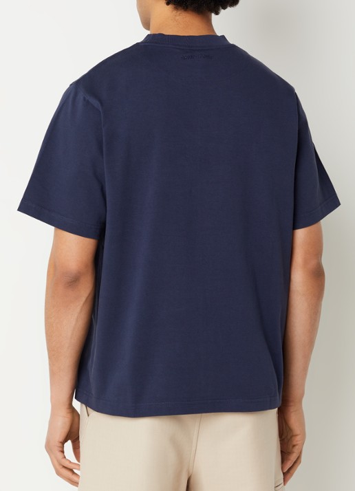 Bram's Fruit Script T-shirt met logo - achterkant 4 donkerblauw