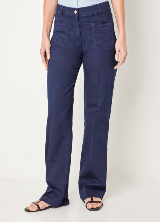 BRAX High waist straight leg jeans met donkere wassing