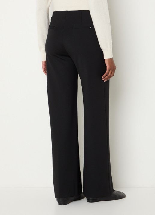 BRAX Lillyth high waist straight fit broek - achterkant 2 zwart