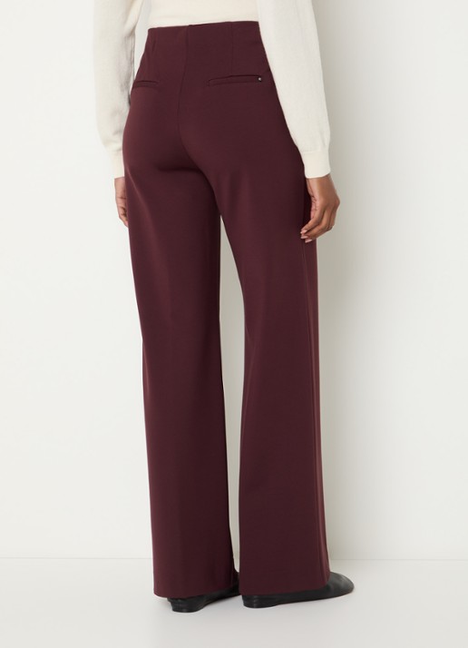 BRAX Lillyth high waist straight fit broek - achterkant 4 rood