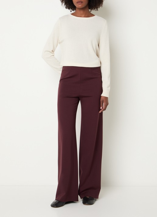 BRAX Lillyth high waist straight fit broek - voorkant 3 rood