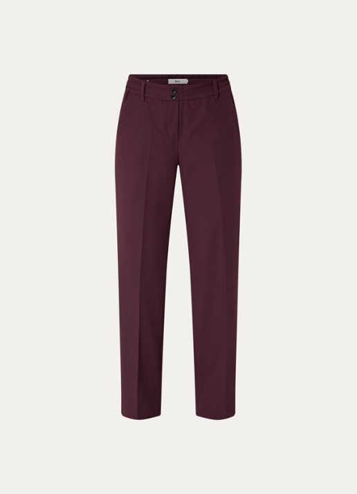 BRAX Maine high waist slim fit pantalon met steekzakken - voorkant 3 bordeauxrood