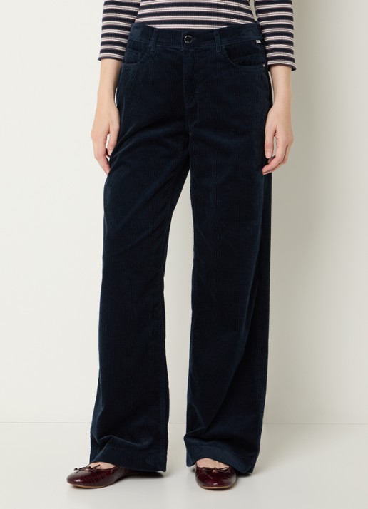 BRAX Maine mid waist straight fit broek van corduroy