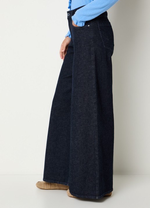 BRAX March high waist wide leg jeans met steekzakken - detail 2 indigo