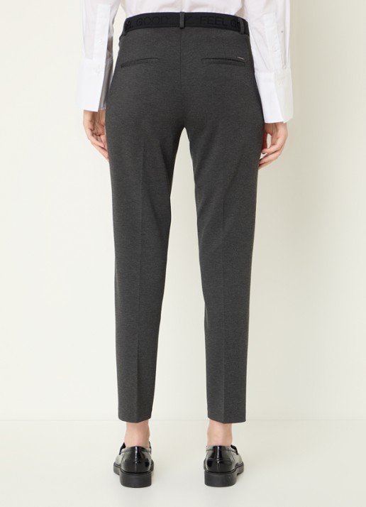 BRAX Maron high waist pantalon met steekzakken - achterkant donkergrijs
